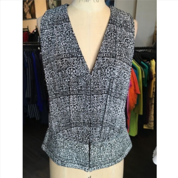 Balenciaga Black White 2014 Runway Vest - Picture 1 of 8